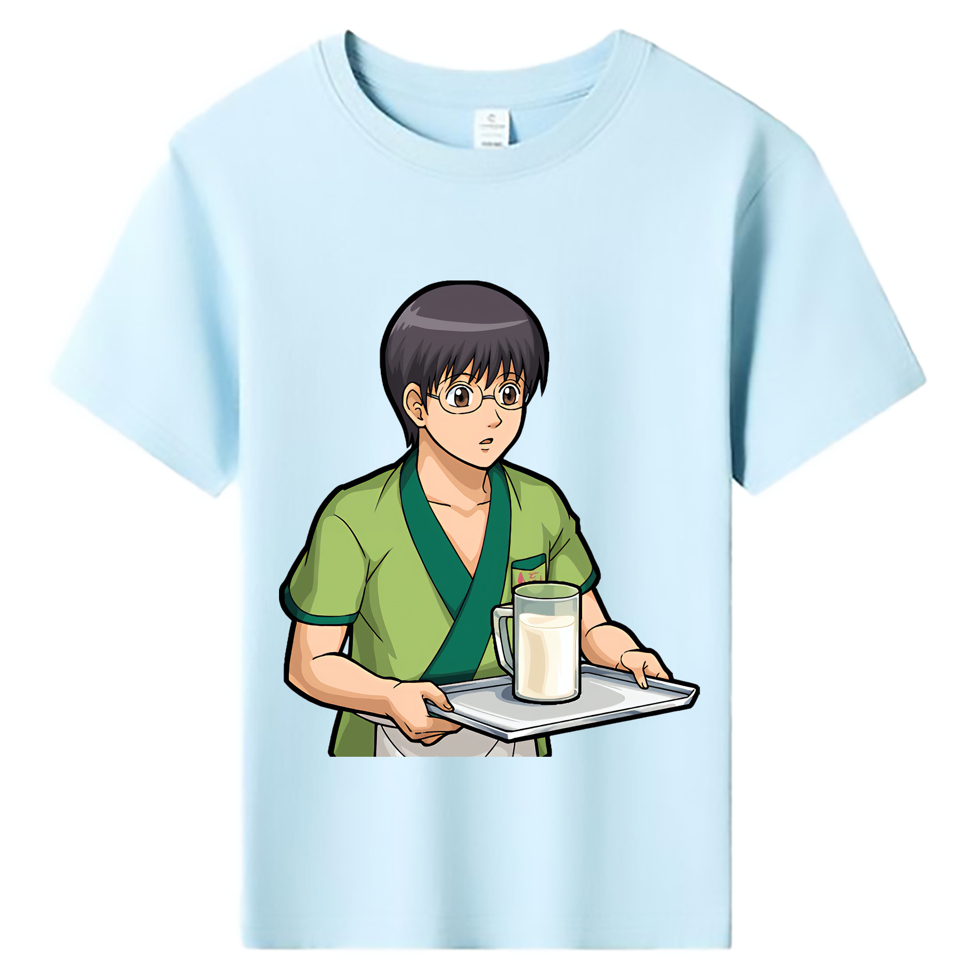 （画像用） ぎんたま 坂田銀時（さかたぎんとき） 神楽 志村新八（しむら しんぱち） GINTAMA Sakata Gintoki Kagura Shimura Shinpachi 綿100％キッズTシャツ（フロントプリント）